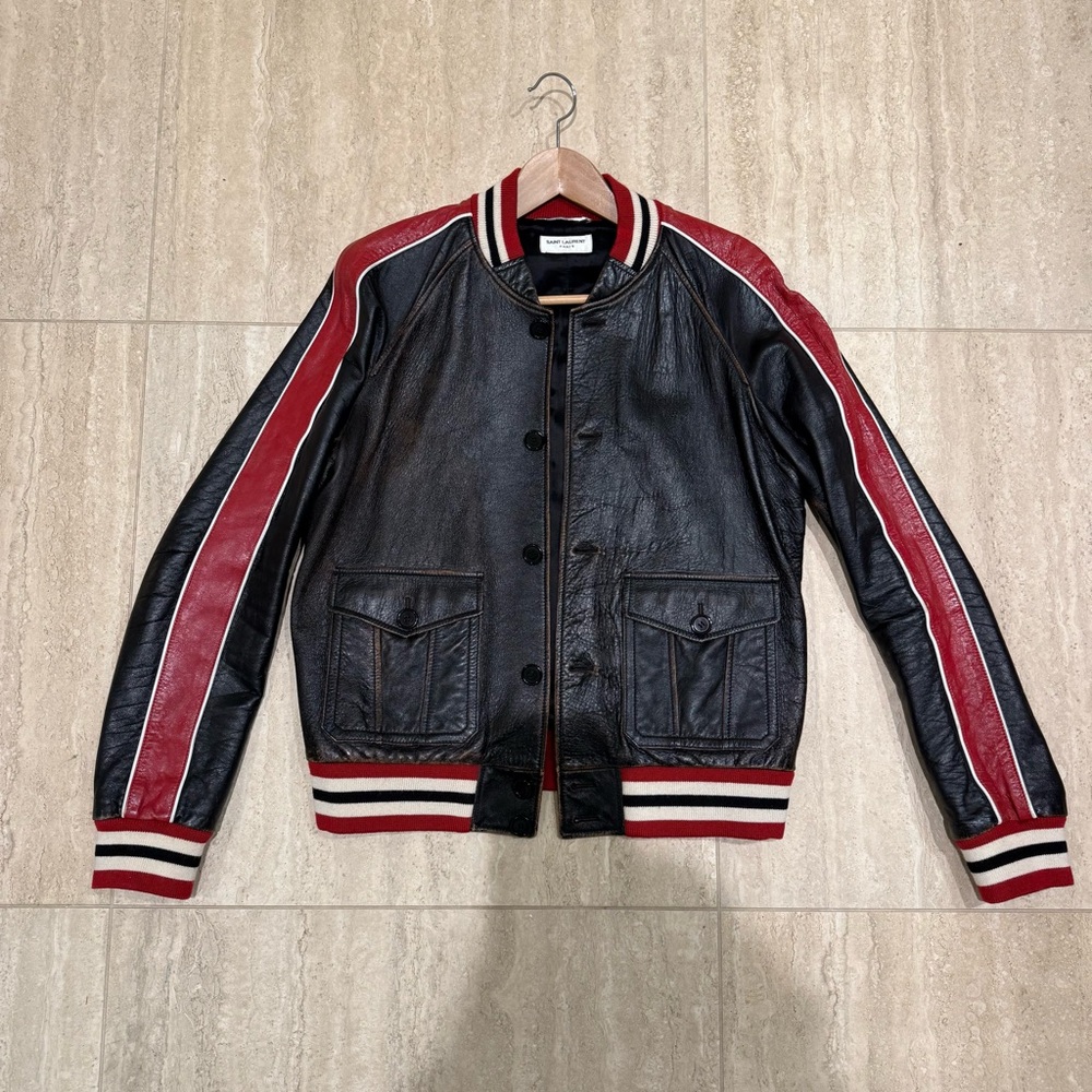 Saint Laurent Black Lambskin Jacket